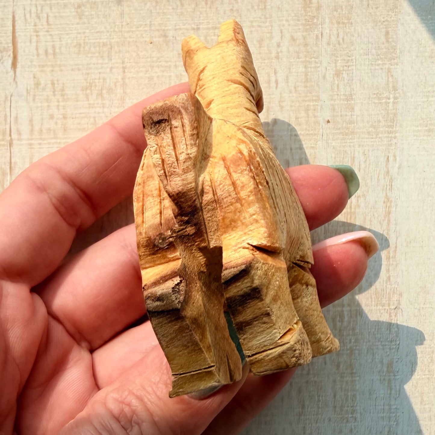 Palo Santo Alpaca Carving | Hand-Carved from Peru