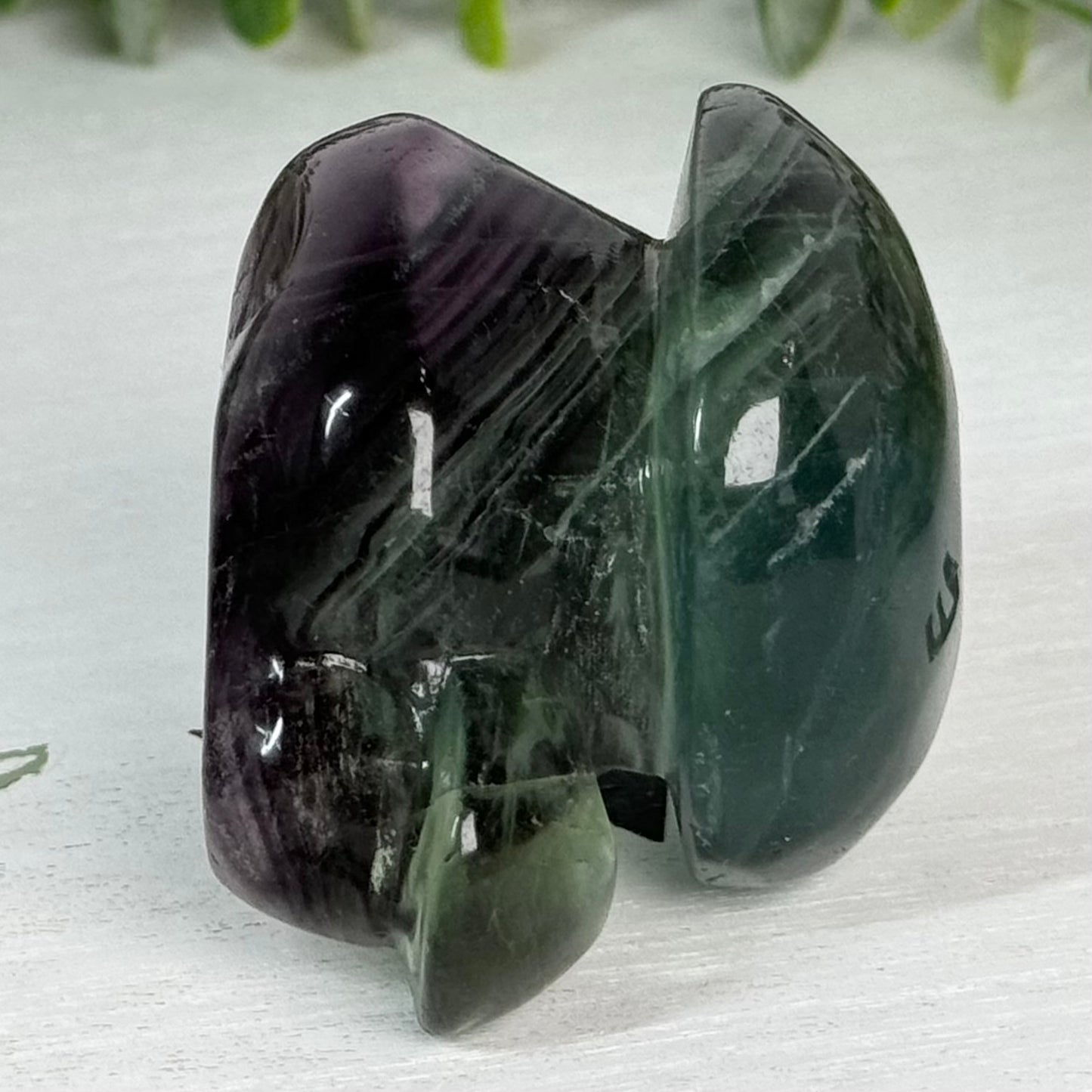 Fluorite Double Mushroom Carving A