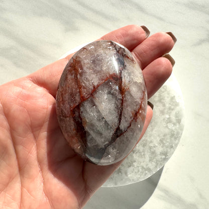 Fire Quartz Palm Stone C