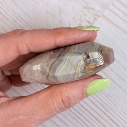 Crazy Lace Amethyst Palm Stone from Mexico | Option B