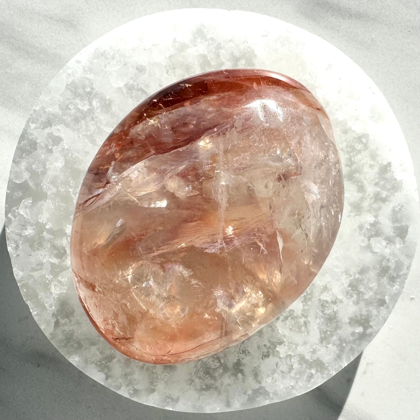 Fire Quartz Palm Stone B
