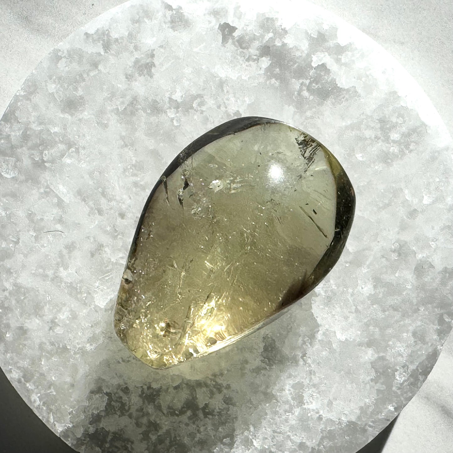 Beautiful High-Quality Citrine Palm Stone F