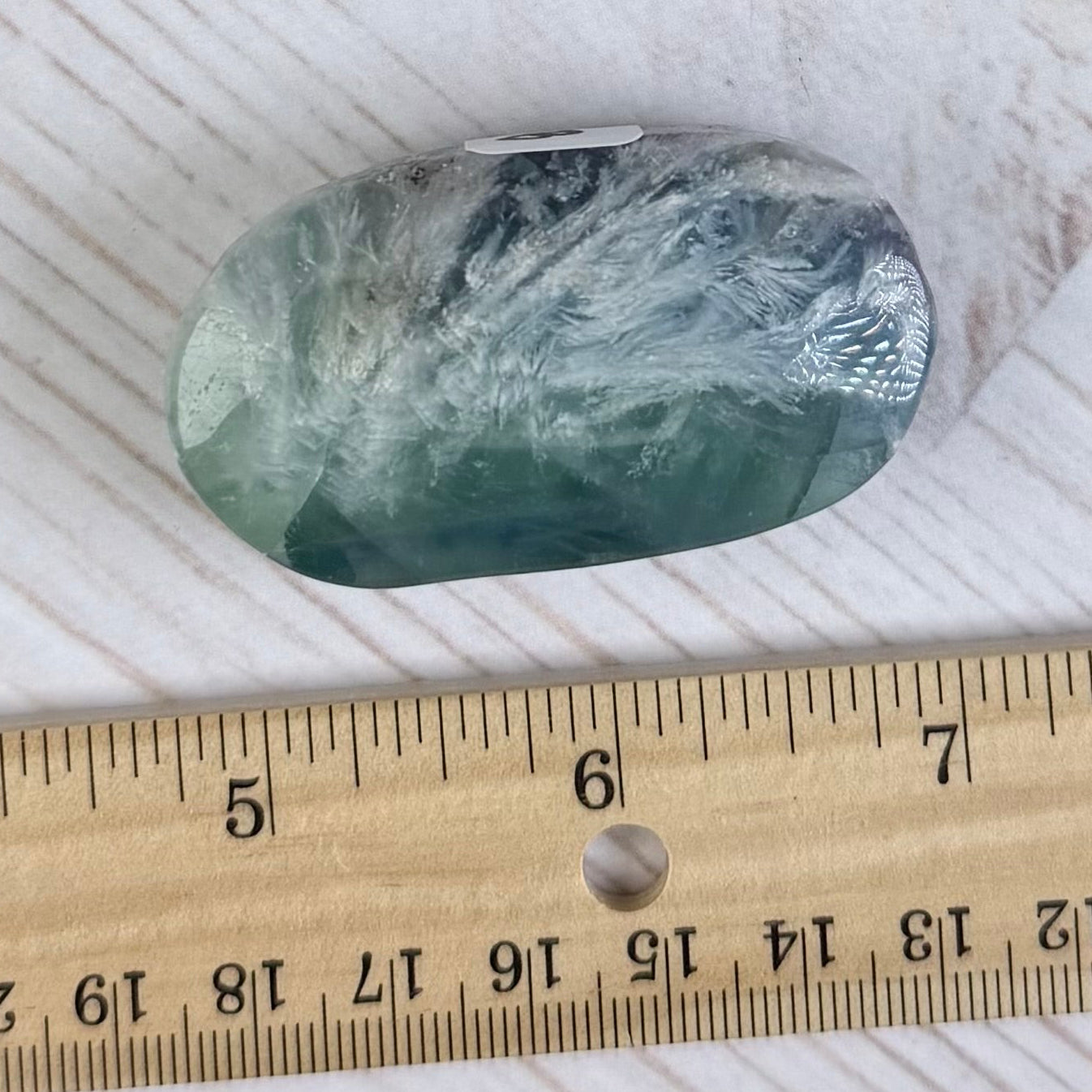 Snowflake Fluorite Palm Stone | Option B
