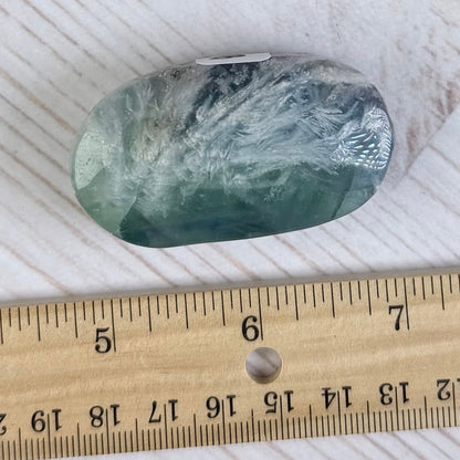 Snowflake Fluorite Palm Stone | Option B
