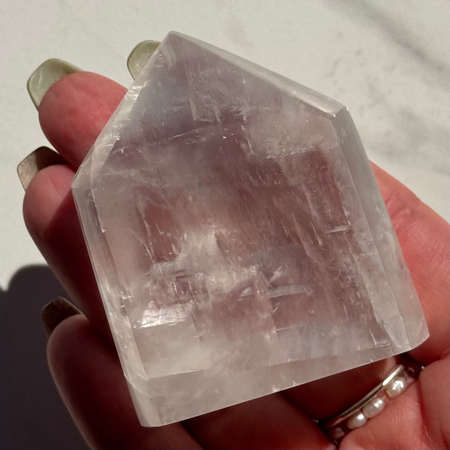 Beautiful Optical Calcite "Iceland Spar" Tower | Option B