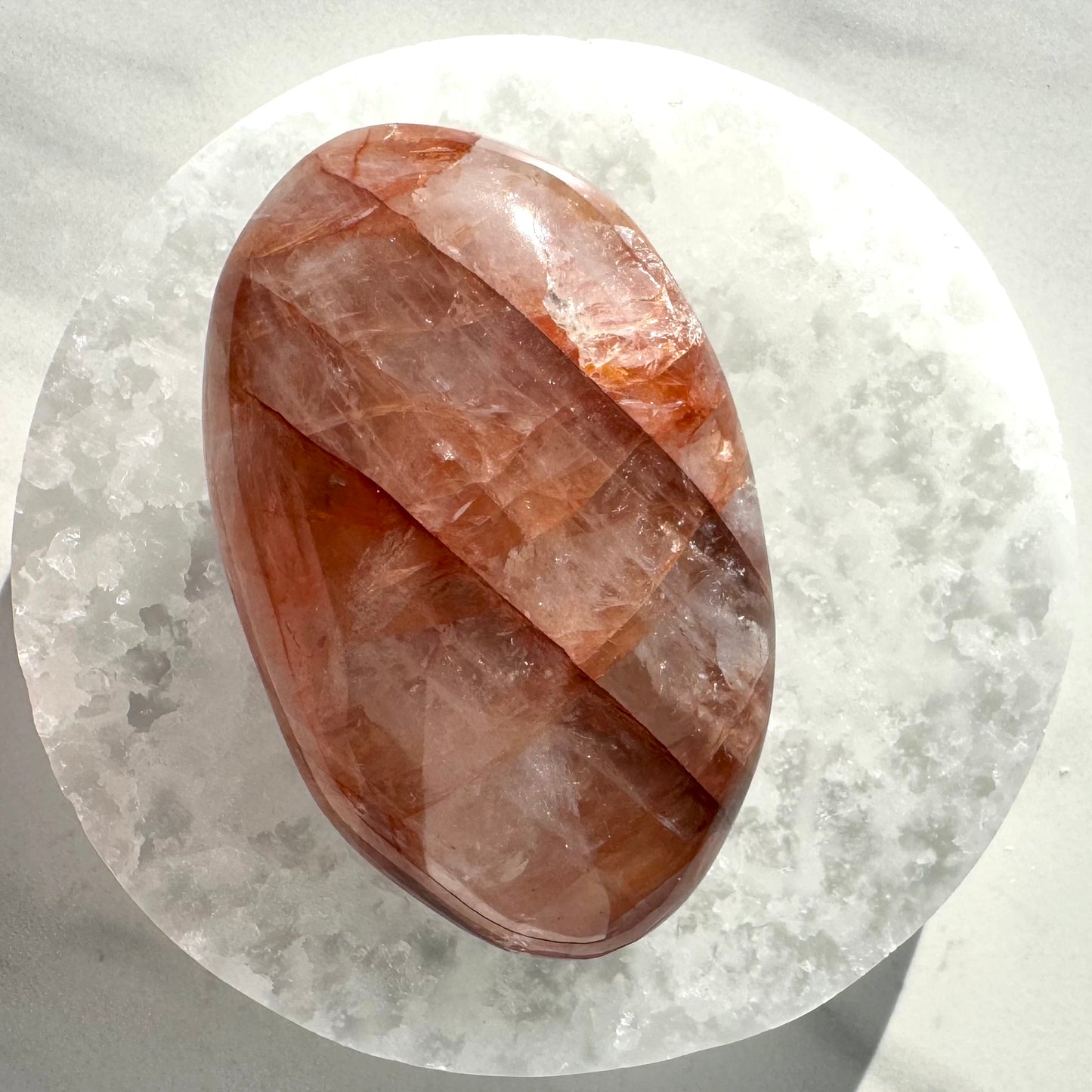 Fire Quartz Palm Stone F