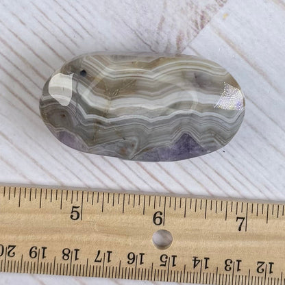 Crazy Lace Amethyst Palm Stone from Mexico | Option I