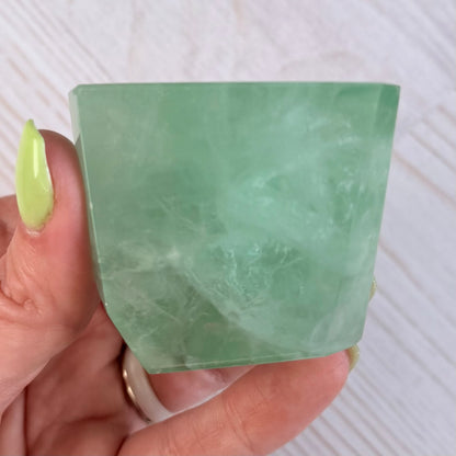 Green “Baja Blast” Fluorite Freeform | Option A