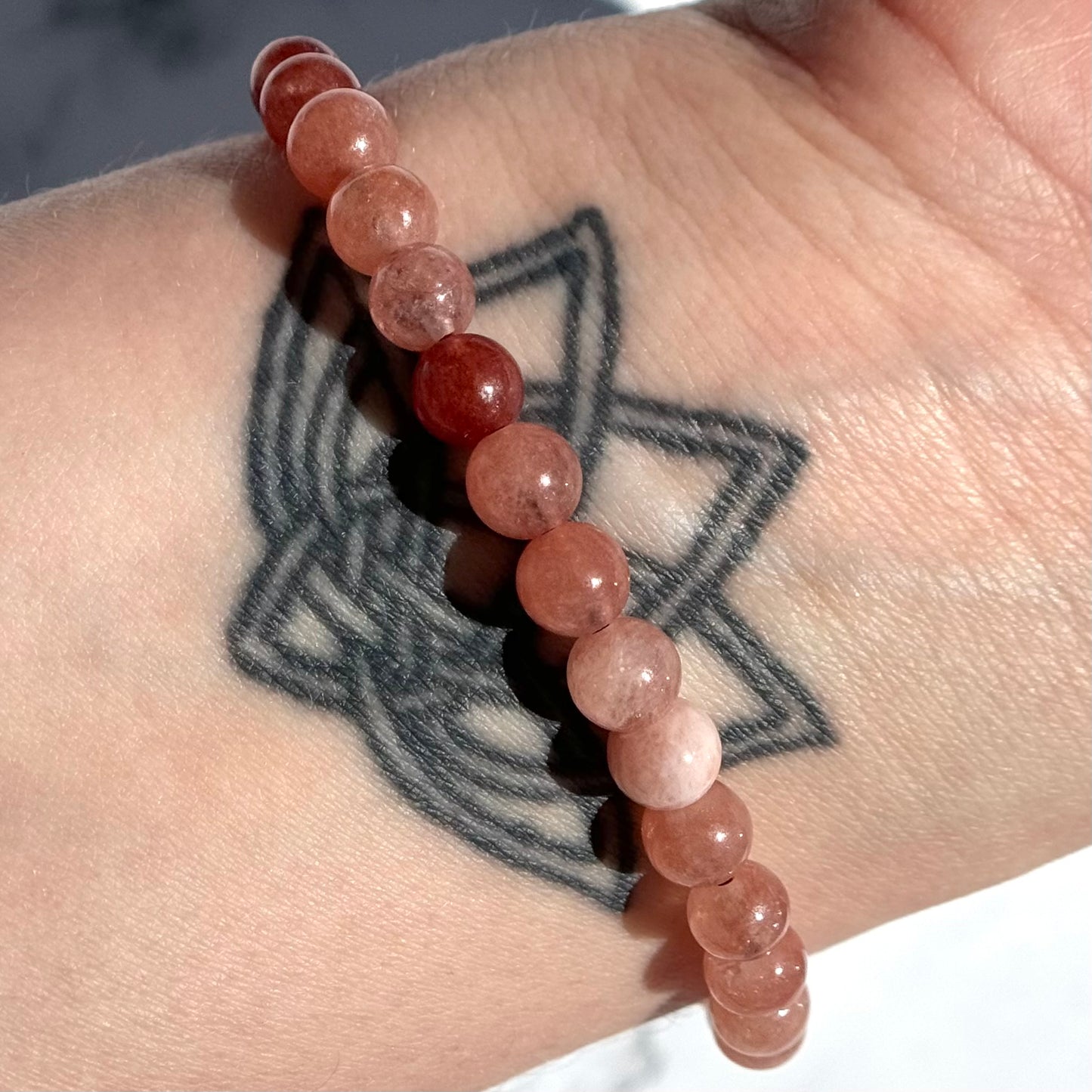 ONE Pink Aventurine Bracelet from Brazil (6mm)