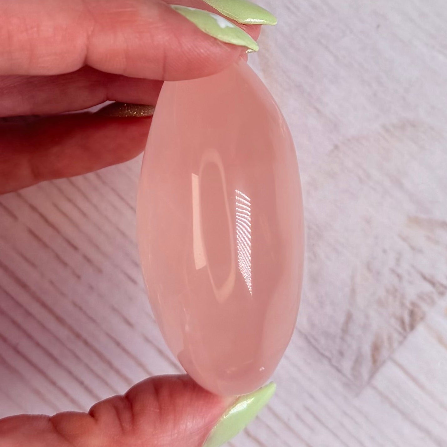 Rose Quartz Palm Stone - AA+ Grade | Option A