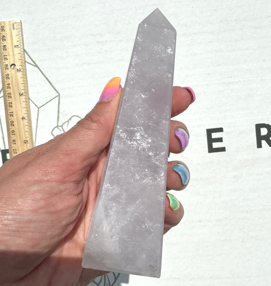 Lavender Moon Quartz Obelisk from Brazil