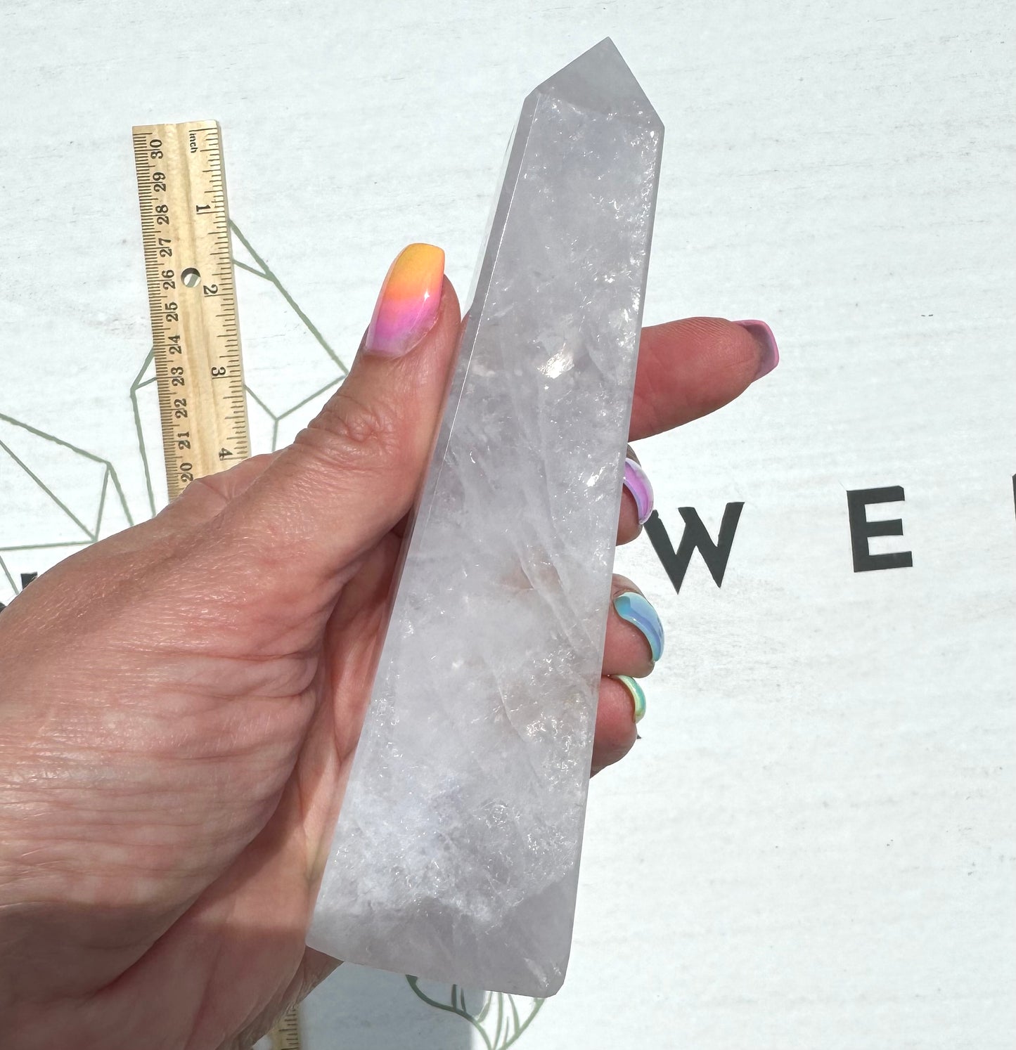Lavender Moon Quartz Obelisk from Brazil