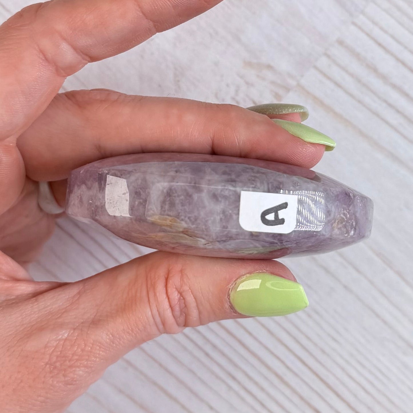 Crazy Lace Amethyst Palm Stone from Mexico | Option A