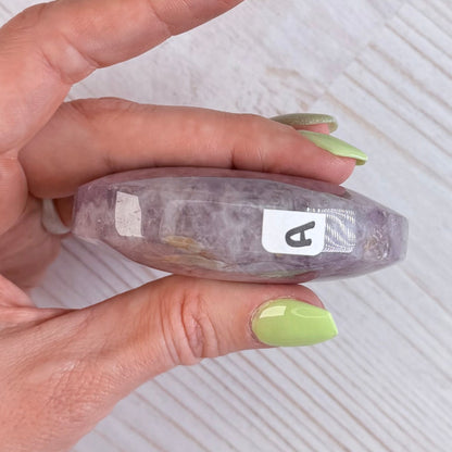 Crazy Lace Amethyst Palm Stone from Mexico | Option A