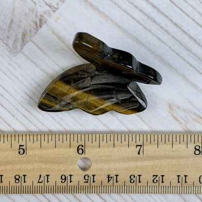 Golden Tiger’s Eye Butterfly Carving