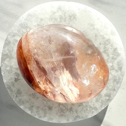 Fire Quartz Palm Stone | Option B