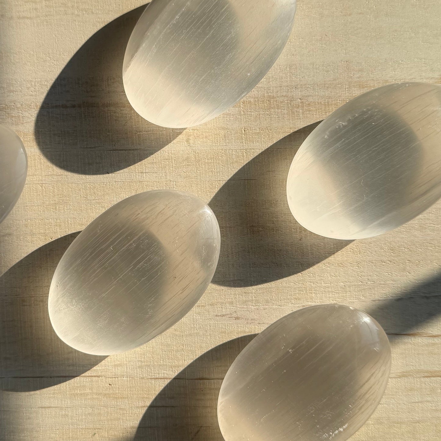Selenite Palm Stone | Satin Spar | Selenite Crystal