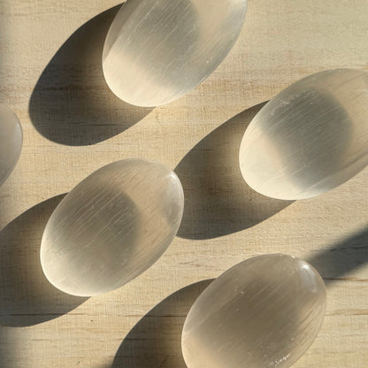 Selenite Palm Stone | Satin Spar | Selenite Crystal