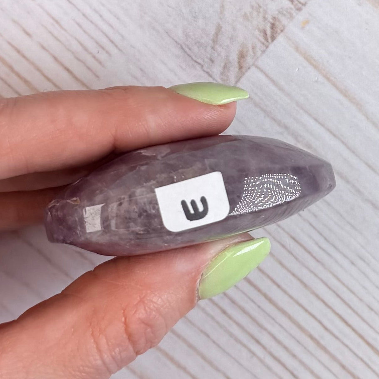 Crazy Lace Amethyst Palm Stone from Mexico | Option E