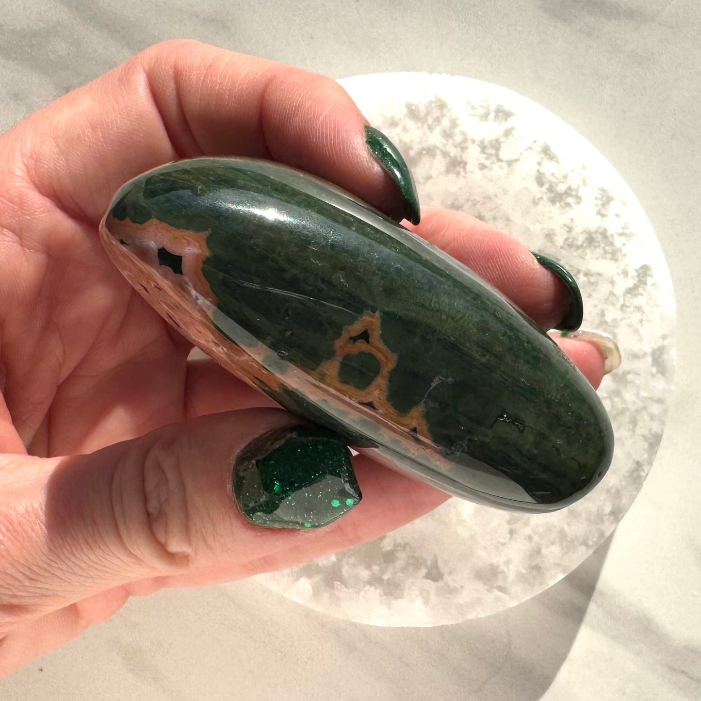 Ocean Jasper Freeform/Palm Stone