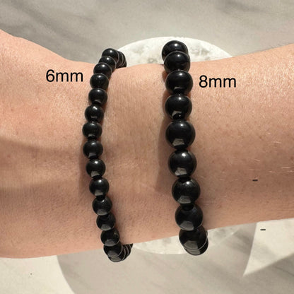 One (1) EMF Blocking Shungite Bracelet from Russia (6mm Bead)