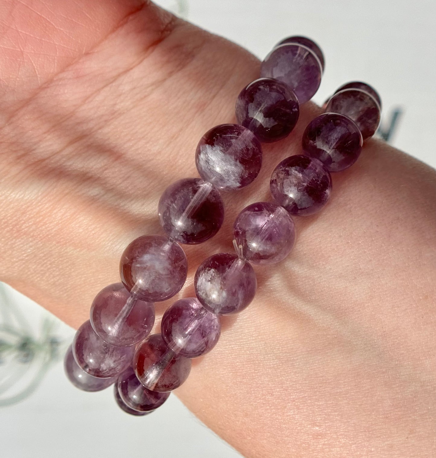 Amethyst Bracelets from Brazil (10mm Bead)