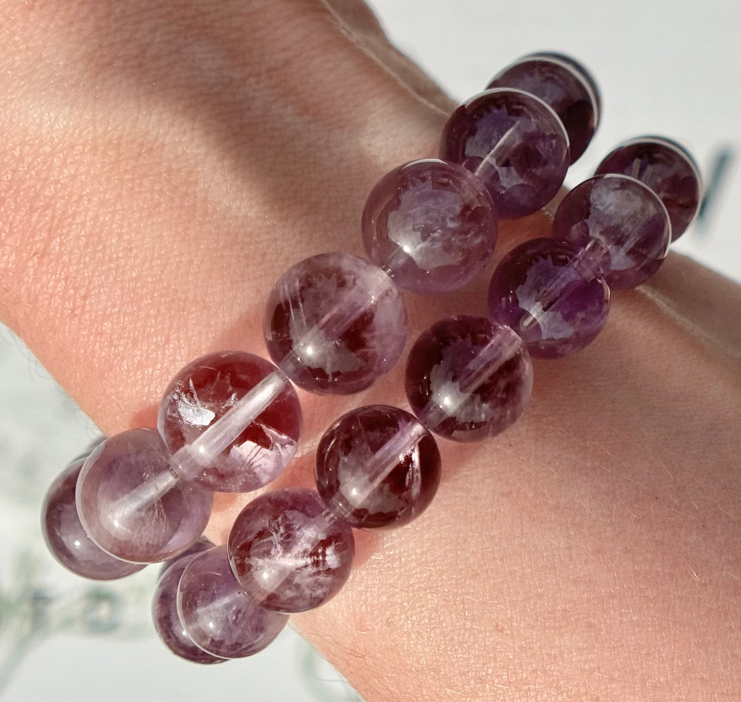 Amethyst Bracelets from Brazil (10mm Bead)