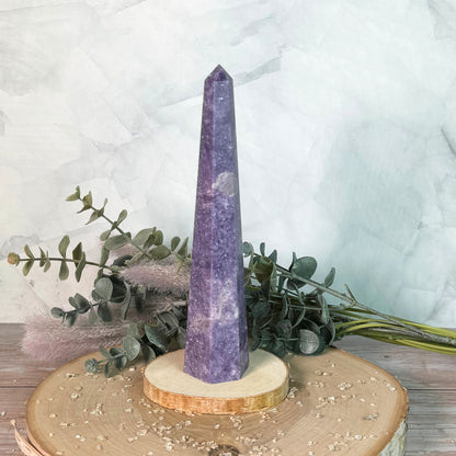 Lepidolite Tower from Brazil (8 inch)