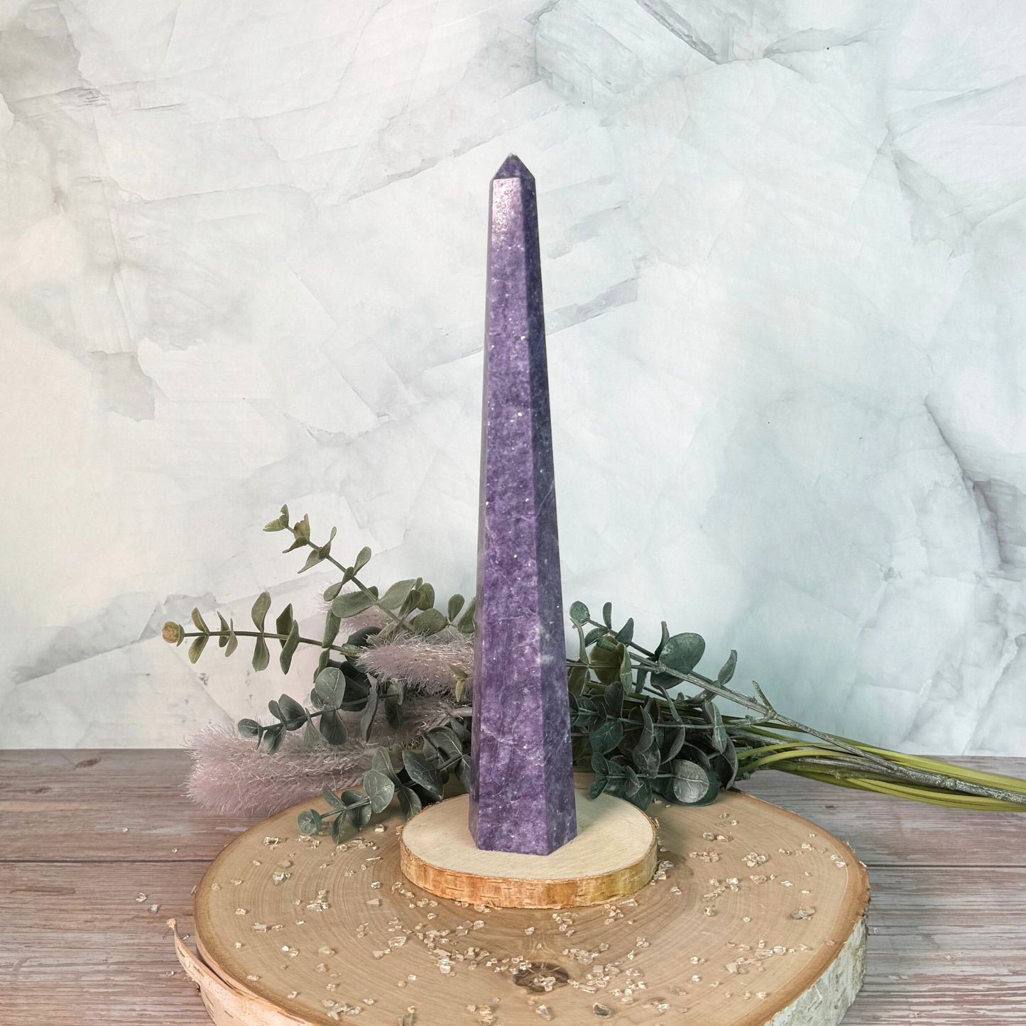 Lepidolite Tower from Brazil (Imperfect Item)