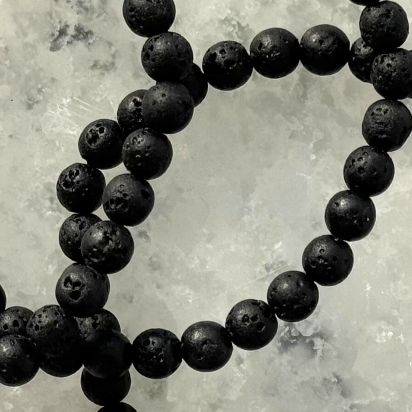 ONE Lava Stone Bracelet from Indonesia (6mm Bead)