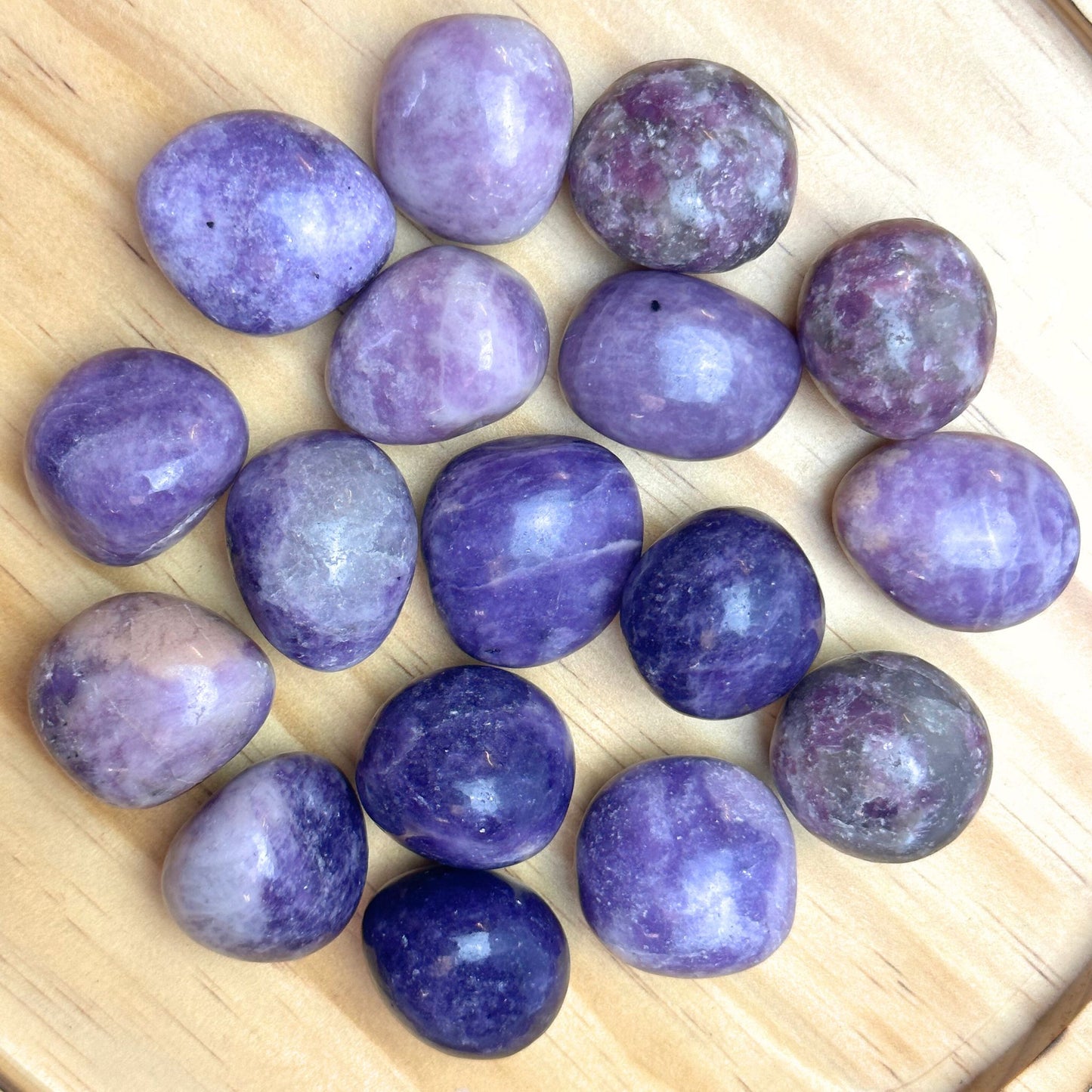 Lepidolite Tumbles from Brazil