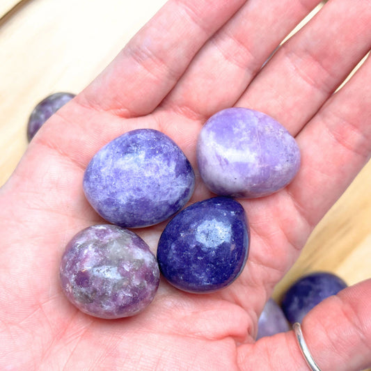 Lepidolite Tumbles from Brazil