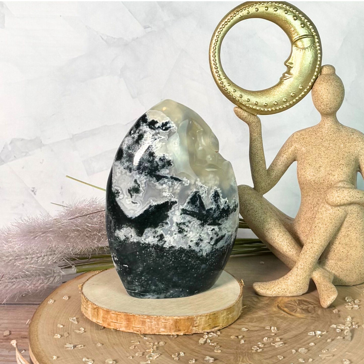 Moss Agate Flame