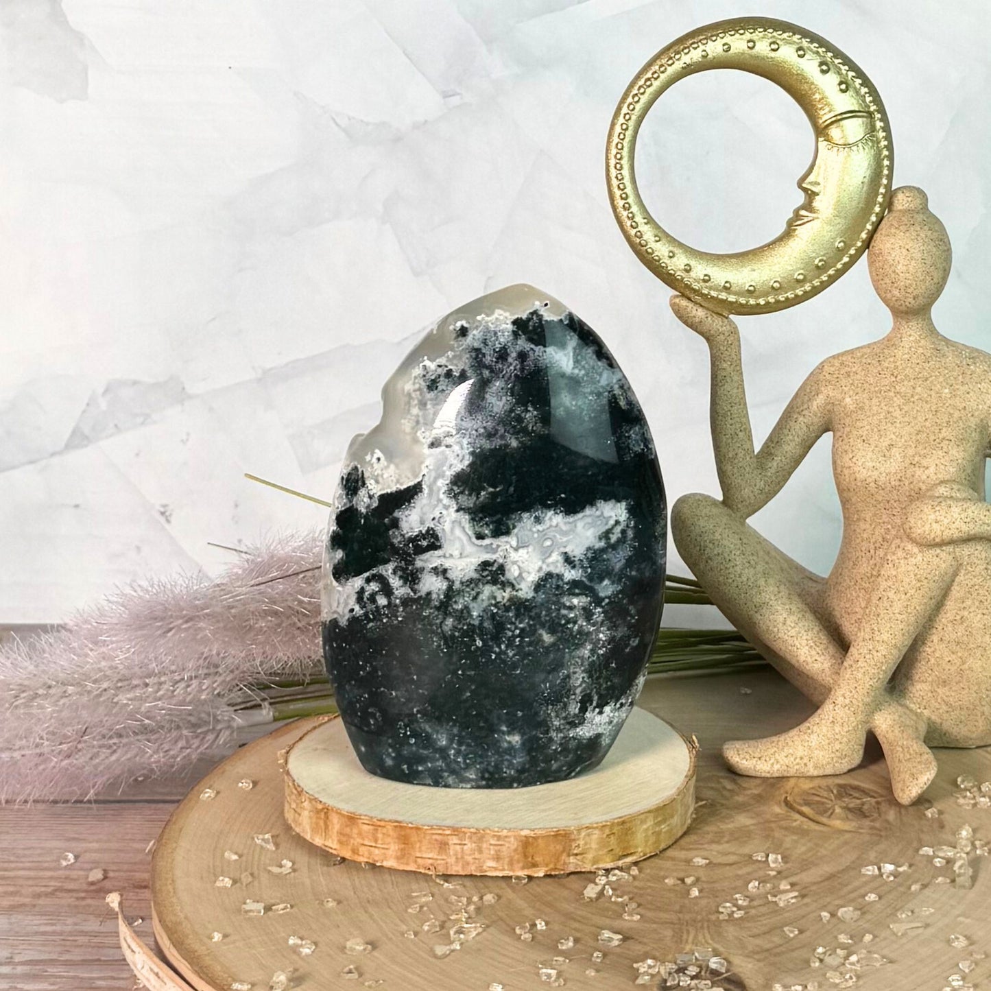 Moss Agate Flame