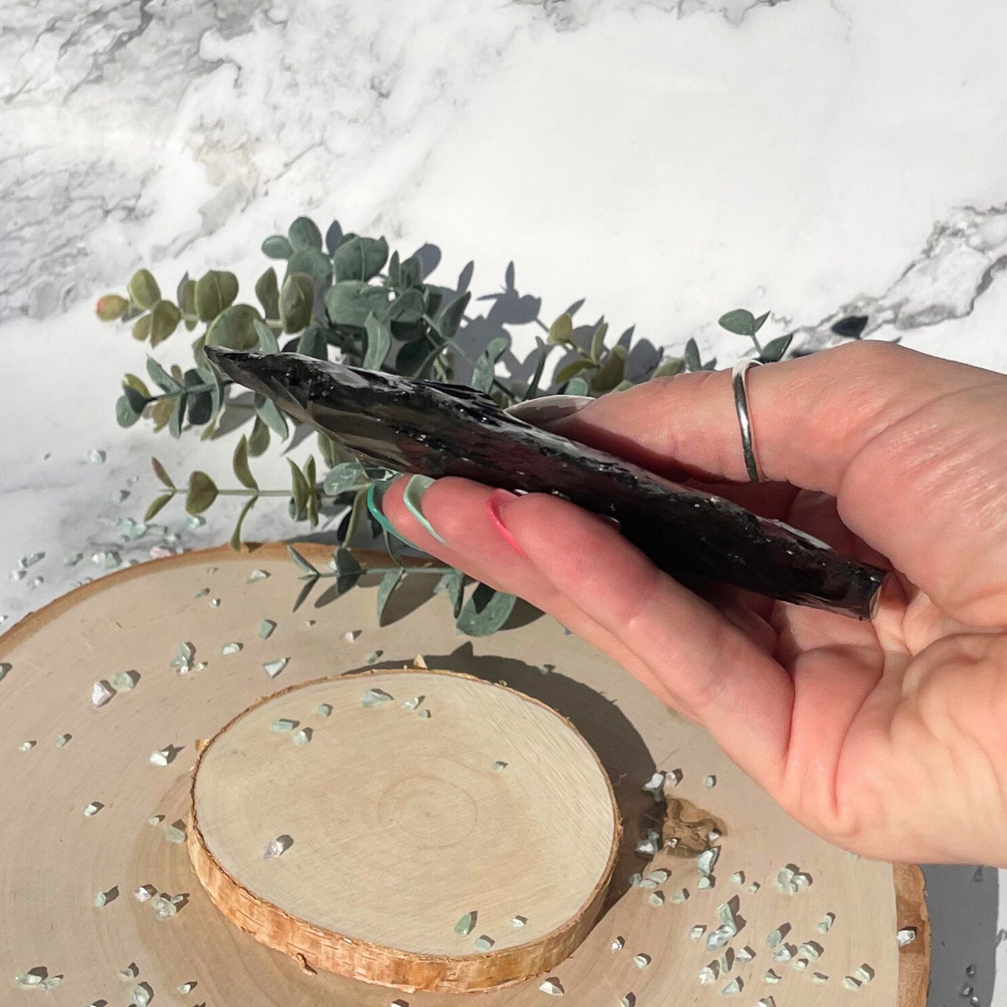 Large Obsidian Spearhead