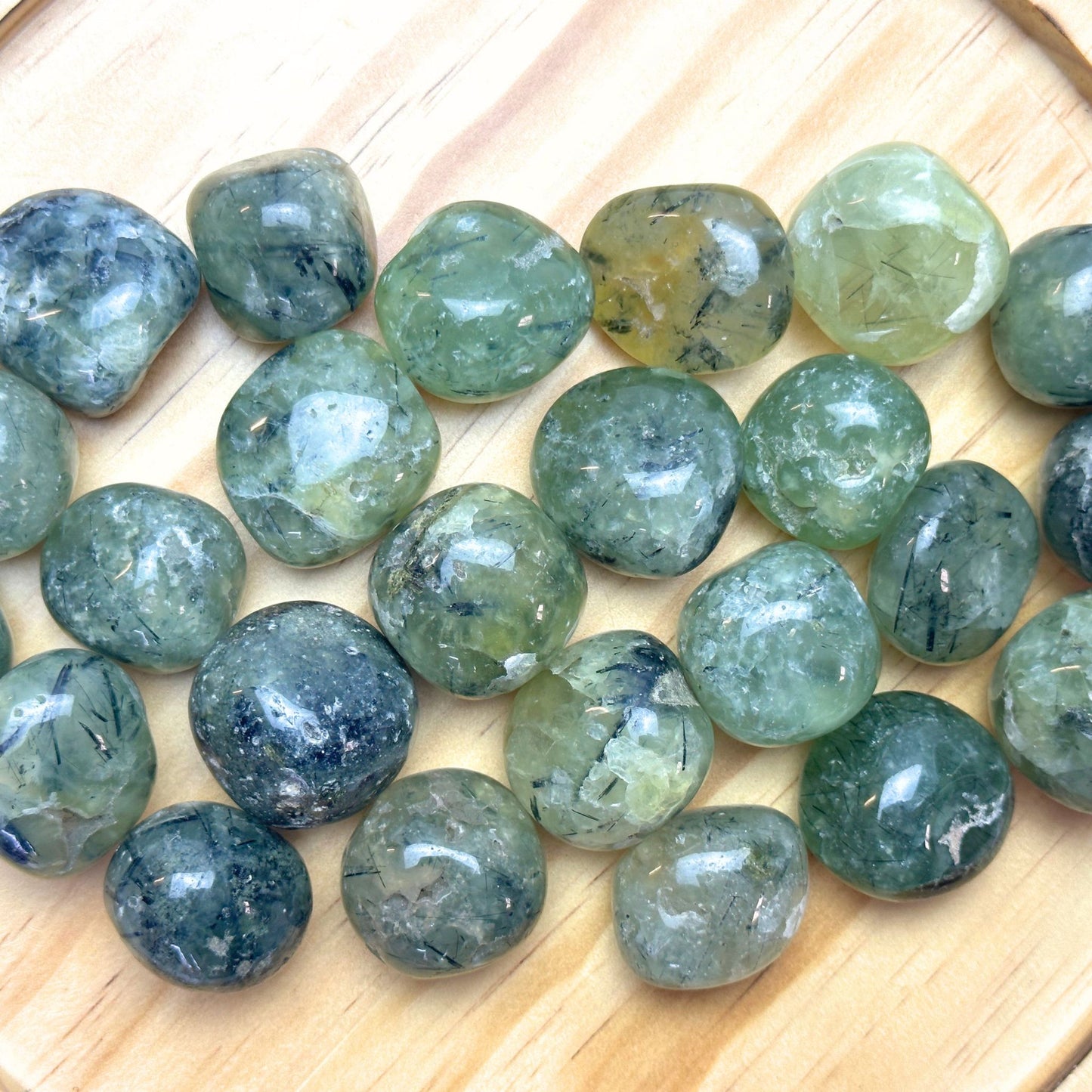 Prehnite Tumbles from Africa
