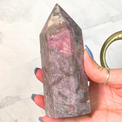 Unicorn Stone Tower - 5.31" Polished Crystal Point from Madagascar