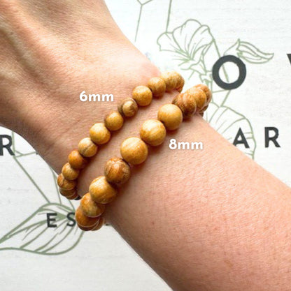 One (1) Sustainably Harvested Peruvian Palo Santo Bracelet