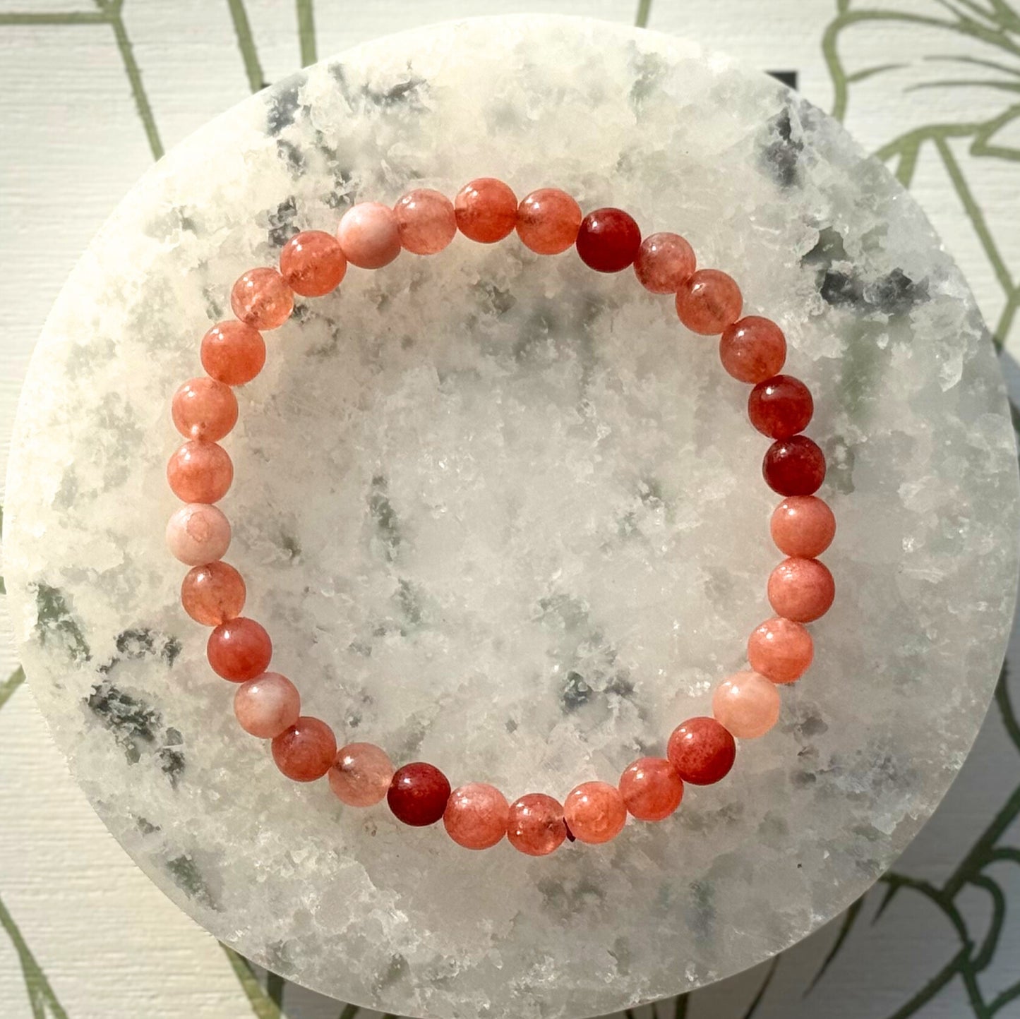 ONE Pink Aventurine Bracelet from Brazil (6mm)