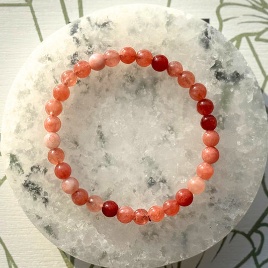ONE Pink Aventurine Bracelet from Brazil (6mm)