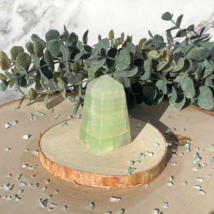 Pistachio Calcite Obelisk - 2.16 Inch