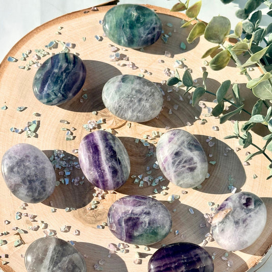 fluorite palm stones