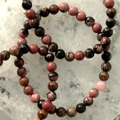 One (1) Rhodonite Bracelet (6mm)