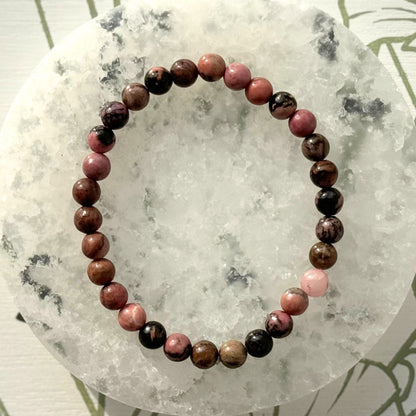One (1) Rhodonite Bracelet (6mm)