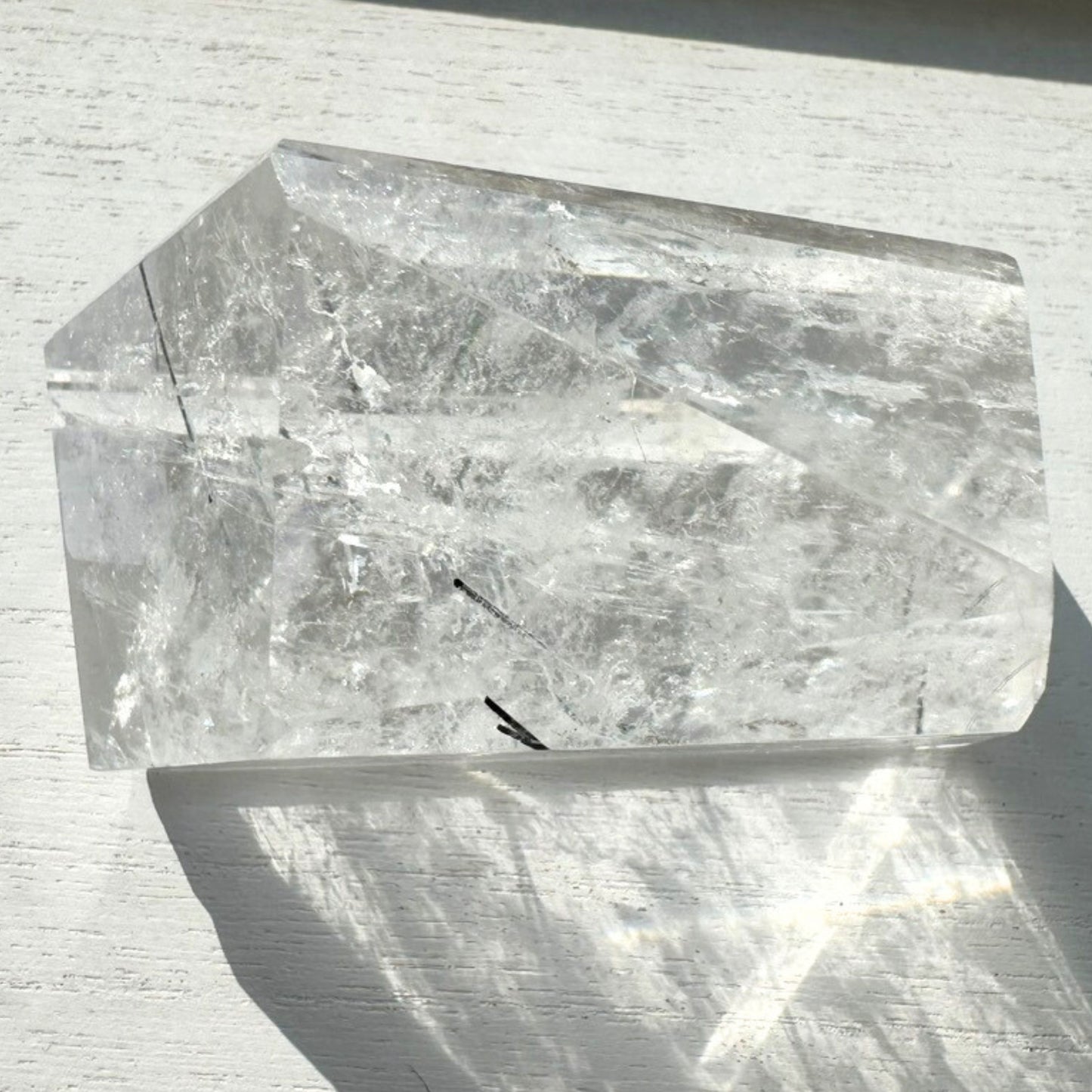 High Quality Beautiful Tourmalinated Quartz Freeform from Brazil