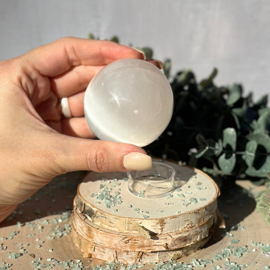 2 inch selenite sphere