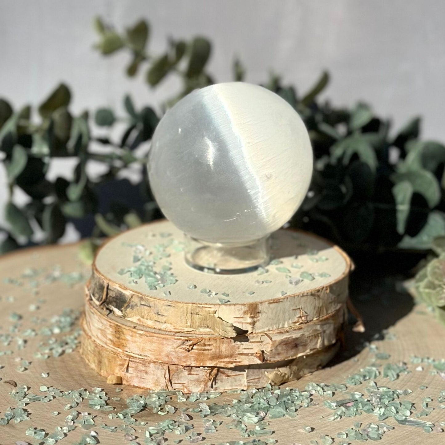 2 inch selenite sphere