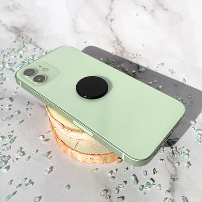 Shungite tile attached to phone case