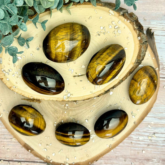 Golden Tiger's Eye Palm Stones