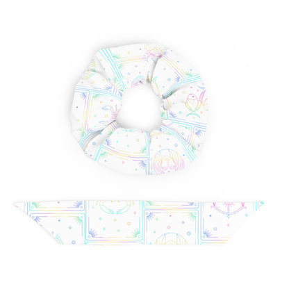 Rainbow Zodiac Tarot Scrunchie